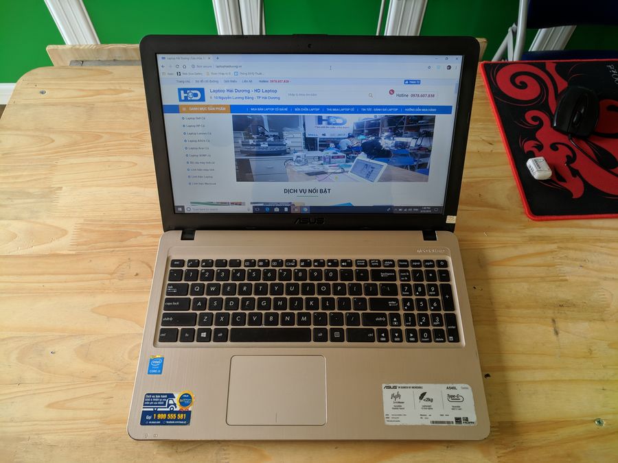 Laptop cũ Asus A540L - mỏng, nhẹ, mạnh mẽ