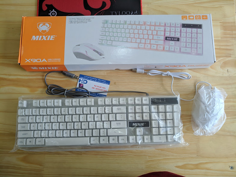 bộ bàn phím chuột giả cơ Mixie X90A