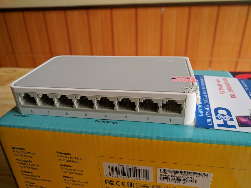 Đánh giá Switch TP-LINK 8 cổng TL-SF1008D (bộ chia cổng)